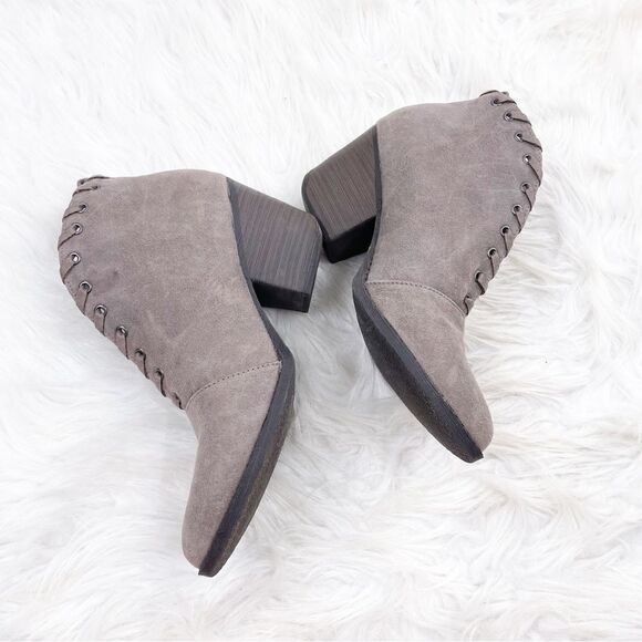 Coconuts by Matisse Bamba Whipstitch Taupe Suede Booties - Picture 5 of 11
